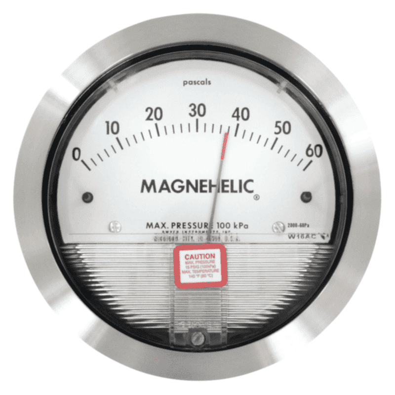 Image de Manomètre de pression différentielle à haute précision Magnehelic Dwyer série 2000-HA